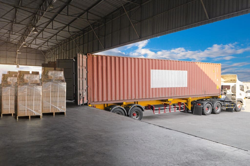 Truck Loading Up High High Value Goods that Need Security